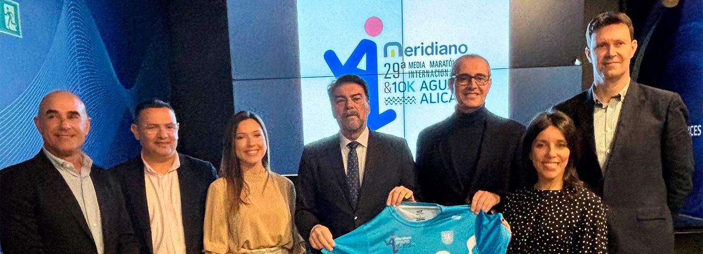 Meridiano Seguros sigue apoyando el deporte con el patrocinio de la Media Maratón de Alicante